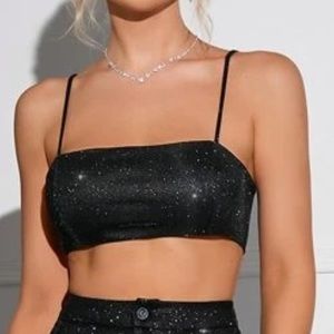 Glitter crop top